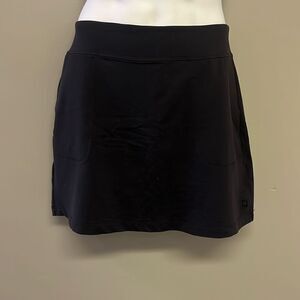FootJoy Women’s Black Golf Skort with Built in Mesh Shorts with Pockets- Medium